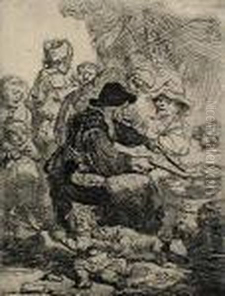 The Pancake Woman Oil Painting by Harmenszoon van Rijn Rembrandt