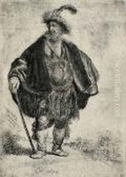 The Persian With Copy Oil Painting by Harmenszoon van Rijn Rembrandt