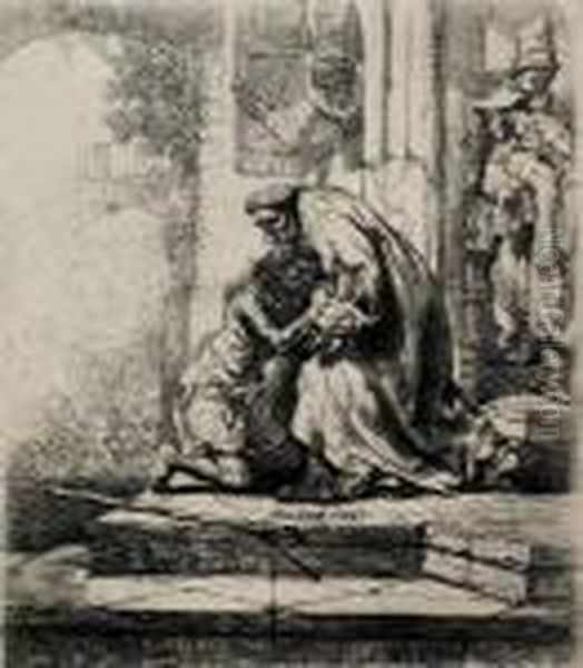Prodigal Son Oil Painting by Harmenszoon van Rijn Rembrandt