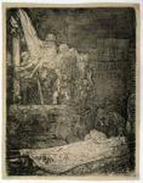 Descent From The Cross Oil Painting by Harmenszoon van Rijn Rembrandt