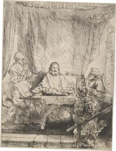 Untitled Oil Painting by Harmenszoon van Rijn Rembrandt