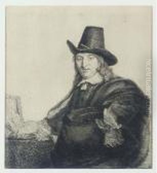 Jan Asselyn, Painter (krabbetje) Oil Painting by Harmenszoon van Rijn Rembrandt
