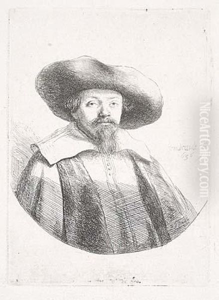 Samuel Menasseh Ben Israel Oil Painting by Harmenszoon van Rijn Rembrandt