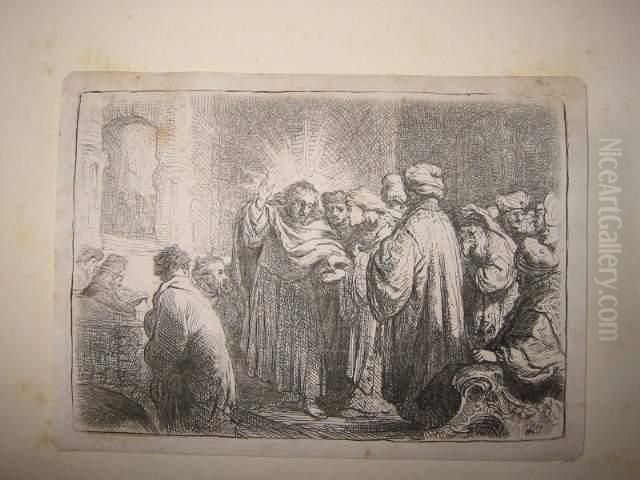 The Tribute Money Oil Painting by Harmenszoon van Rijn Rembrandt