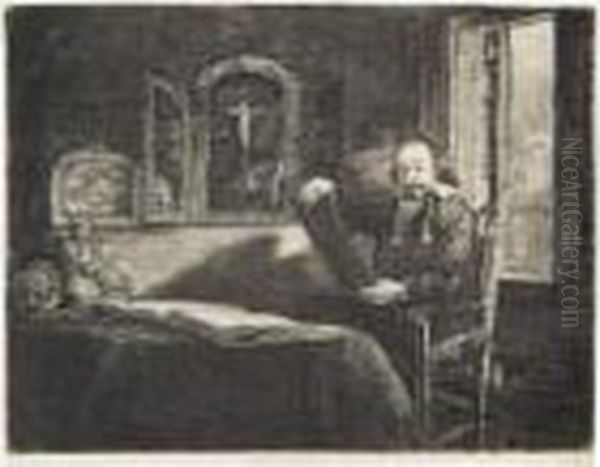 Abraham Francen Oil Painting by Harmenszoon van Rijn Rembrandt