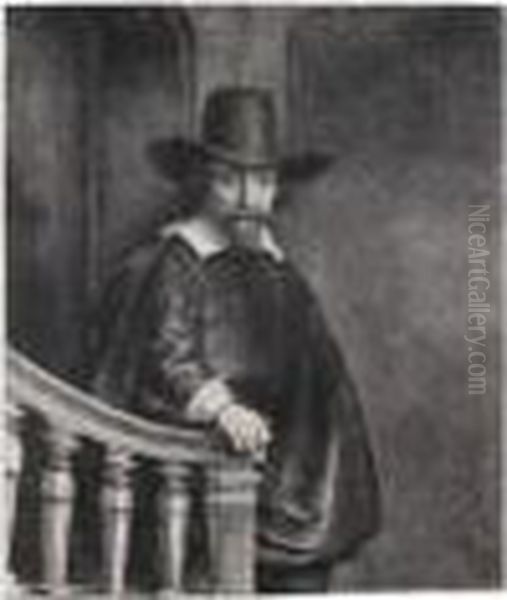 Ephraim Bonus, Jewish Physician (b., Holl.278; H.226; Bb.47-a) Oil Painting by Harmenszoon van Rijn Rembrandt