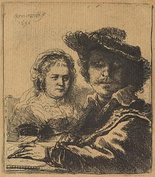 Collection Of 49 Etchings From The Recueil De Quatre-vingt-cinqestampes Originales Oil Painting by Harmenszoon van Rijn Rembrandt