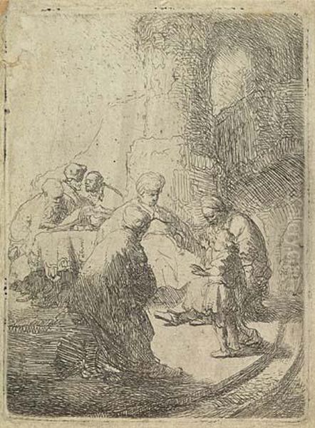 Untitled Oil Painting by Harmenszoon van Rijn Rembrandt