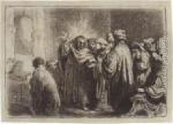 Tribute Money Oil Painting by Harmenszoon van Rijn Rembrandt