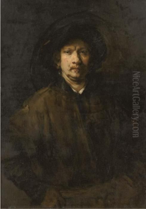 Portrait Of The Artist Oil Painting by Harmenszoon van Rijn Rembrandt