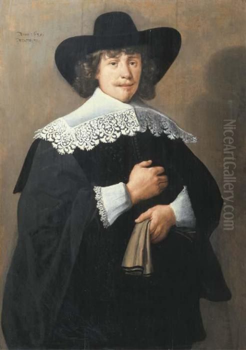 Portrait Of A Gentleman Oil Painting by Harmenszoon van Rijn Rembrandt