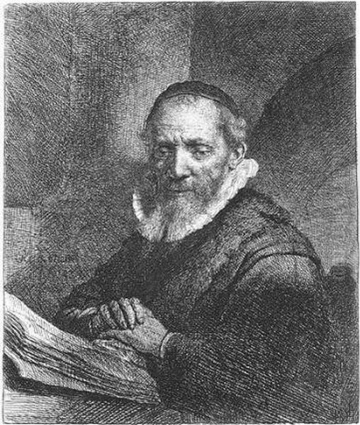 Jan Cornelius Sylvius (b., Holl.266; H.111; Bb.33-h) Oil Painting by Harmenszoon van Rijn Rembrandt