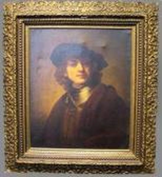 Self Portrait Oil Painting by Harmenszoon van Rijn Rembrandt