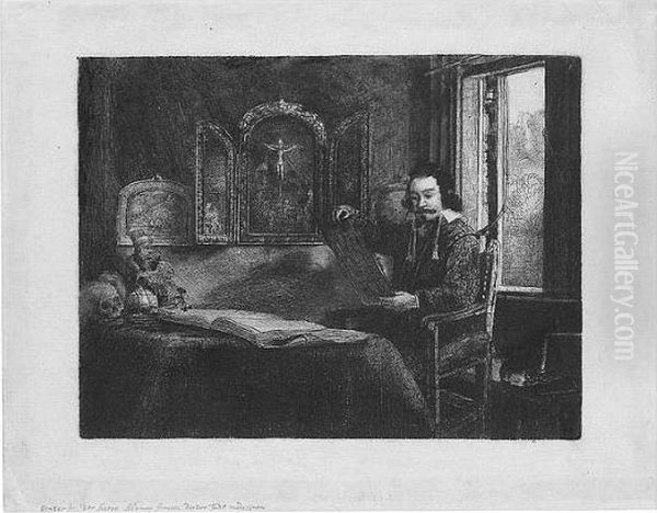 Abraham Francen, Apothecary (b., Holl.273; H.291; Bb.57-2) Oil Painting by Harmenszoon van Rijn Rembrandt