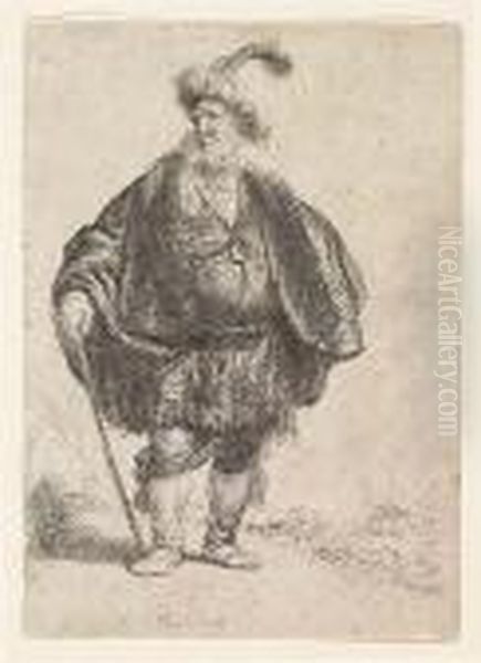 The Persian<</b> Oil Painting by Harmenszoon van Rijn Rembrandt