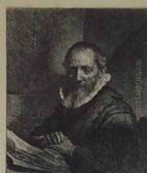 Jan Cornelius Sylvius, Preacher Oil Painting by Harmenszoon van Rijn Rembrandt