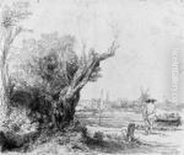 The Omval Oil Painting by Harmenszoon van Rijn Rembrandt