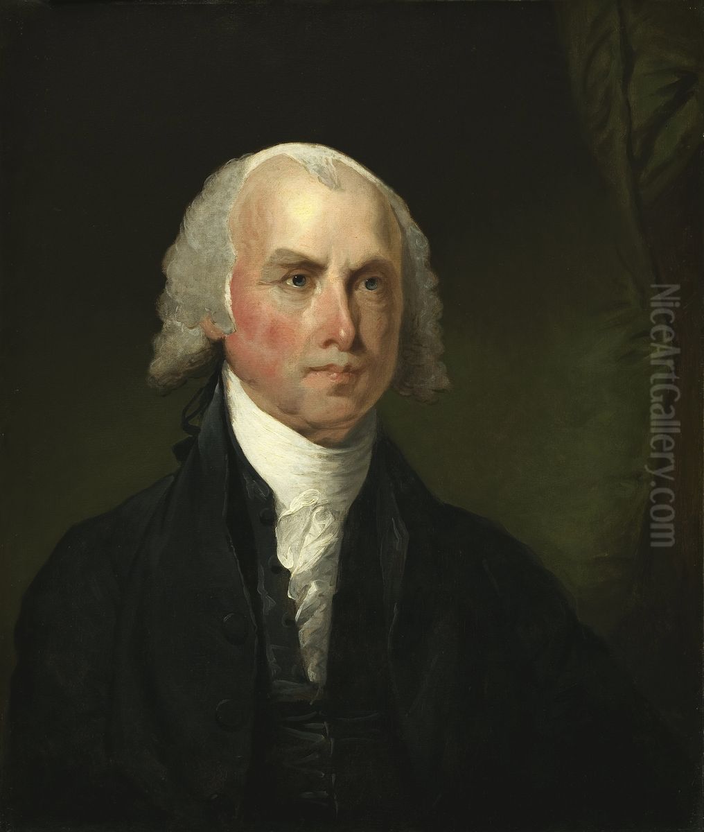 James Madison Oil Painting by Gilbert Stuart