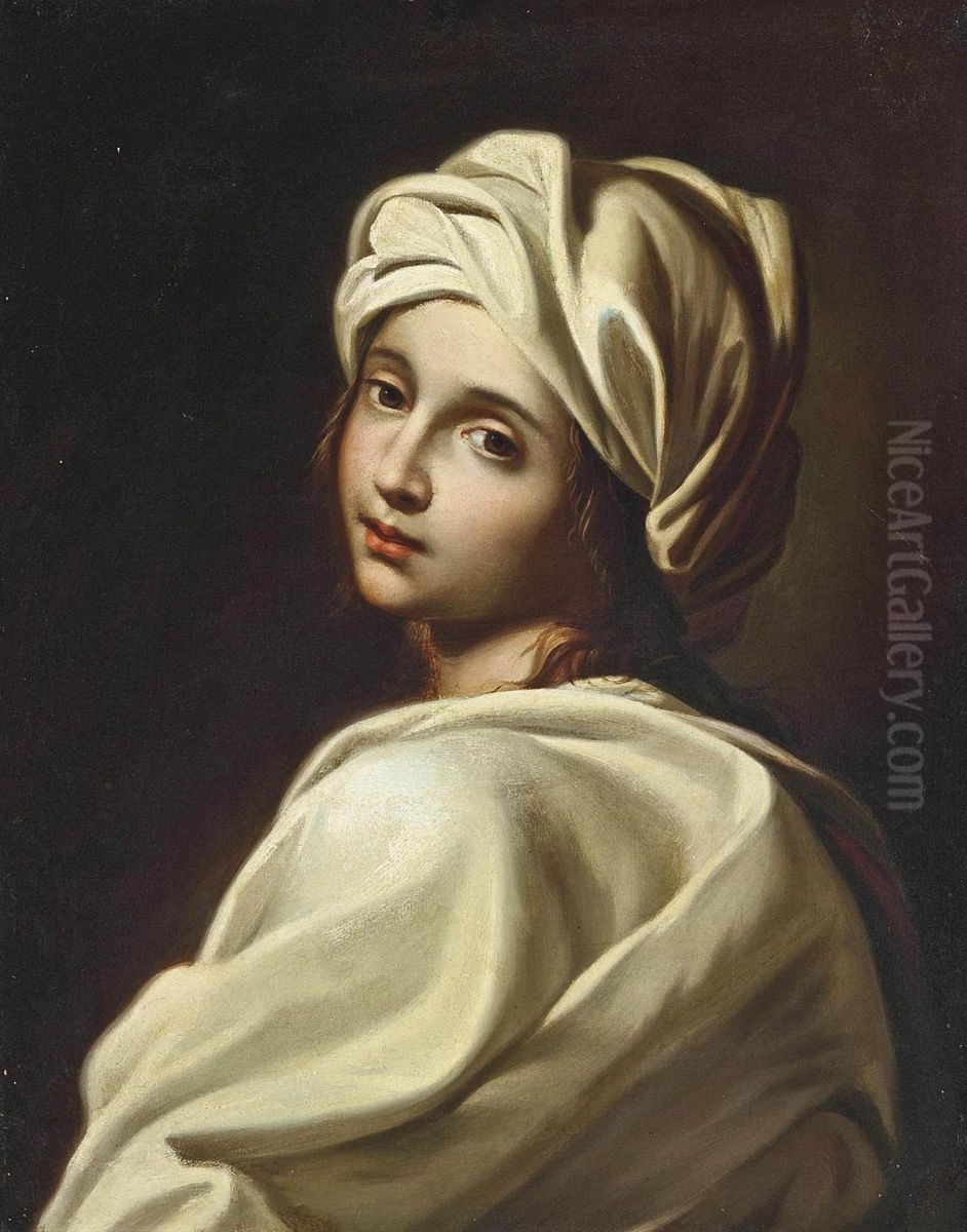 Portrait Of A Girl, Said To Be Beatrice Cenci Oil Painting by Guido Reni