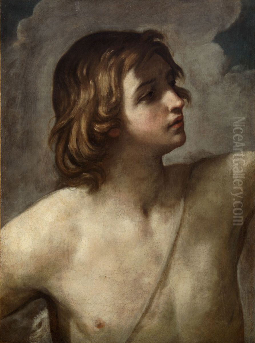 Der Junge David Oil Painting by Guido Reni