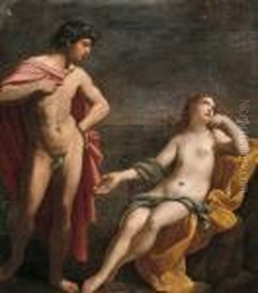 Bacco E Arianna
 Olio Su Tela, Cm. 89x78 Oil Painting by Guido Reni