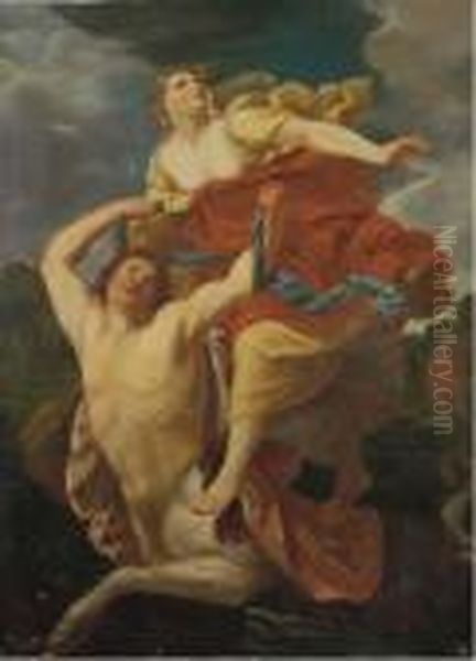 Deianeira And Nessus Oil Painting by Guido Reni