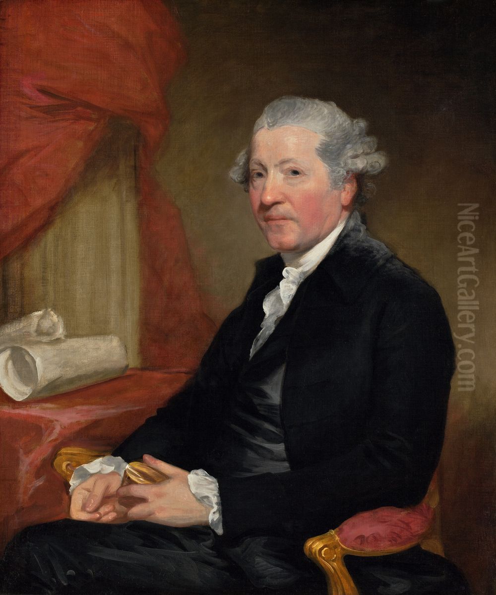 Sir Joshua Reynolds Oil Painting by Gilbert Stuart