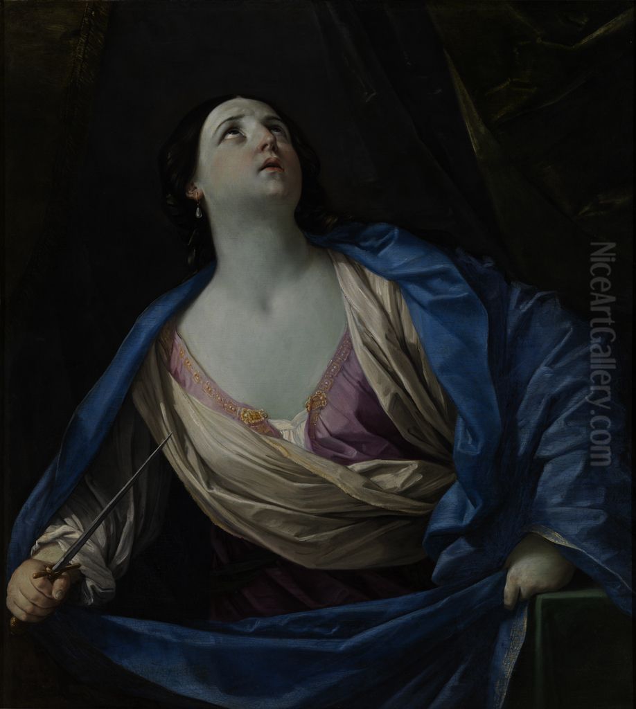Lucretia Oil Painting by Guido Reni