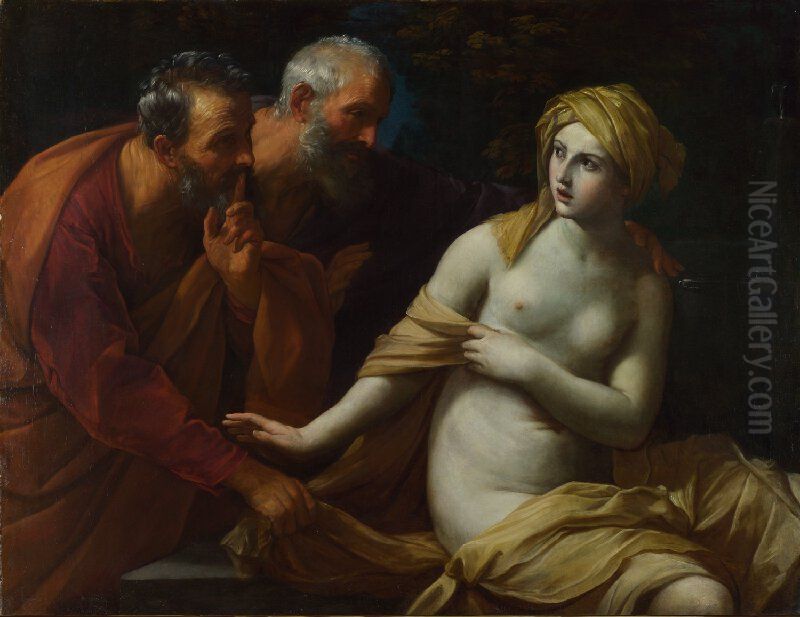Susannah And The Elders Oil Painting by Guido Reni