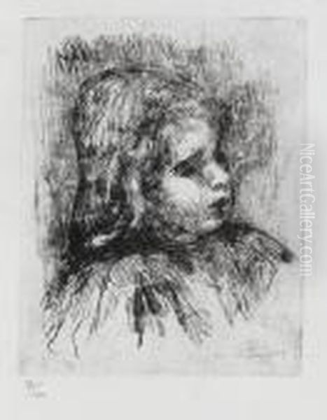 Claude Renoir Oil Painting by Pierre Auguste Renoir