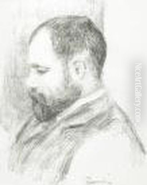 Ambroise Vollard, From L'album Des Douze Oil Painting by Pierre Auguste Renoir