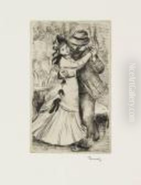 La Danse A La Campagne, 
2e Planche Oil Painting by Pierre Auguste Renoir
