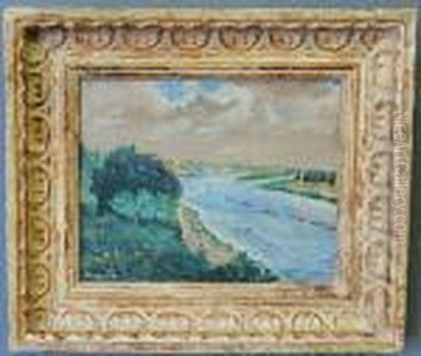 Seine River Oil Painting by Pierre Auguste Renoir