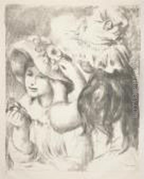 Le Chapeau Epingle, 2
E
 Planche Oil Painting by Pierre Auguste Renoir