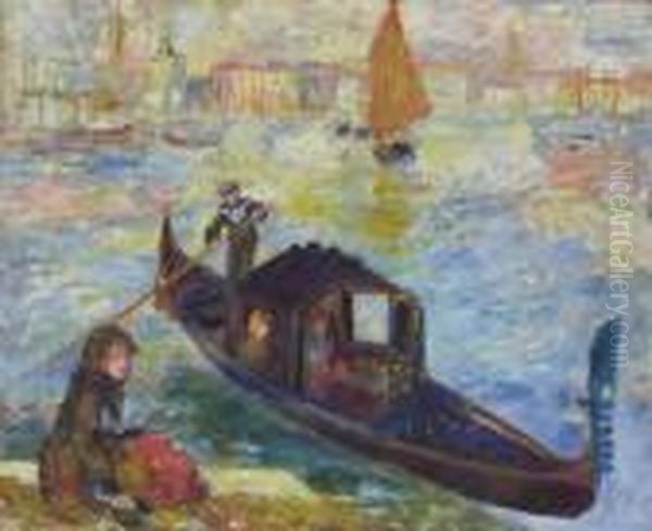 Gondola, Venise Oil Painting by Pierre Auguste Renoir