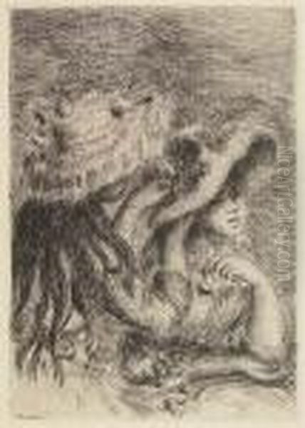 Two Etchings.
Le Chapeau Epingle (3e Planche) Oil Painting by Pierre Auguste Renoir