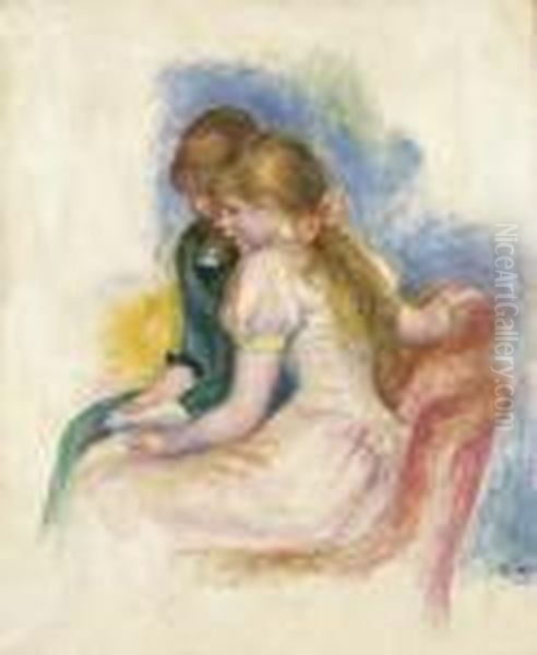 La Lecture Oil Painting by Pierre Auguste Renoir