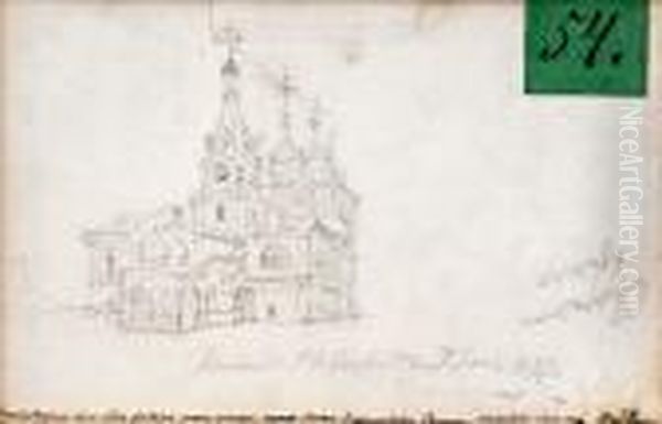 Achurch In Nizhny Novgorod Oil Painting by Repin Iliya