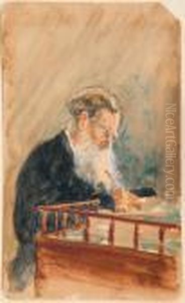 Portrait Of Leo Tolstoi Oil Painting by Repin Iliya