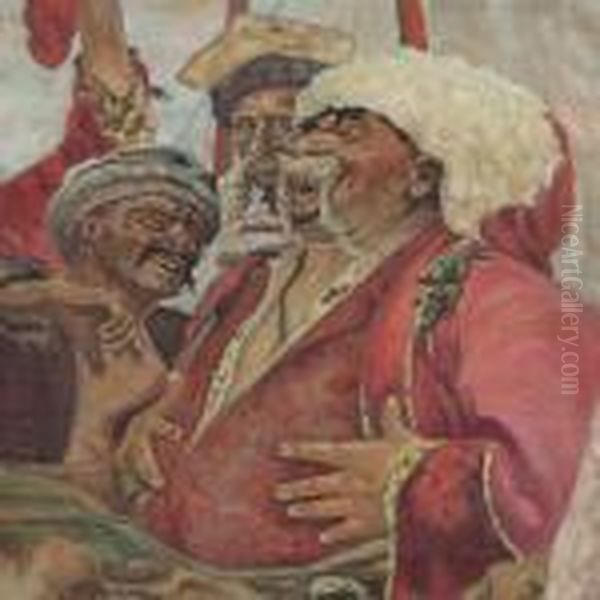 Reply Of The Zaporozhian Cossacks Oil Painting by Repin Iliya