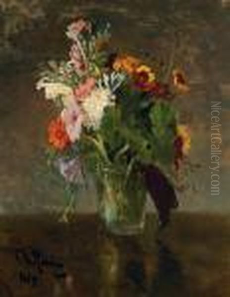 A Bouquet Of Flowers Oil Painting by Repin Iliya