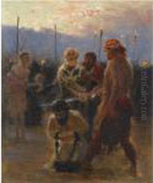 Study For St. Nicholas Of Myra Oil Painting by Repin Iliya