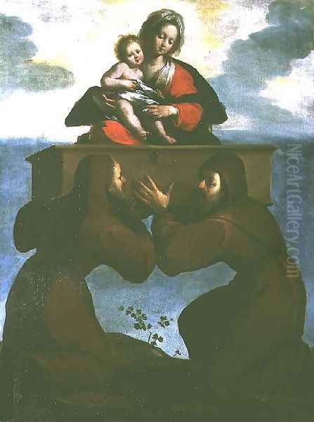 The Apparition of the Madonna Odigitria Oil Painting by Bernardo Strozzi