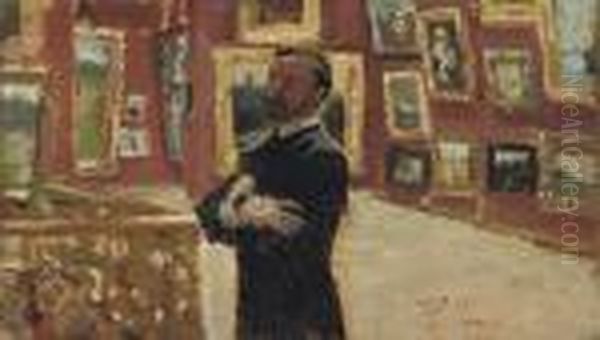 The Curator Oil Painting by Repin Iliya