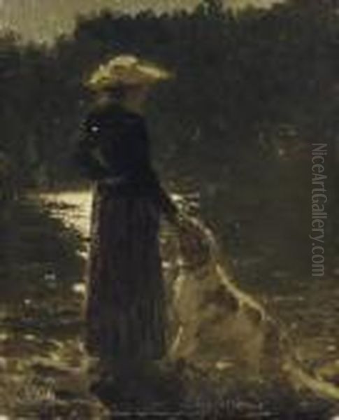 Vera And Pegase Oil Painting by Repin Iliya