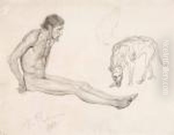 Job And His Friends Oil Painting by Repin Iliya