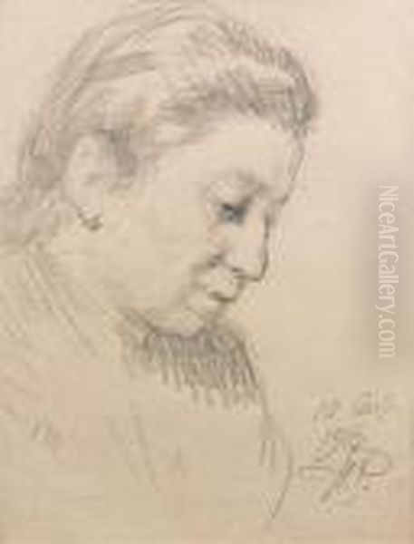 Portrait D'enfant (la Fille De L'artiste) Oil Painting by Repin Iliya