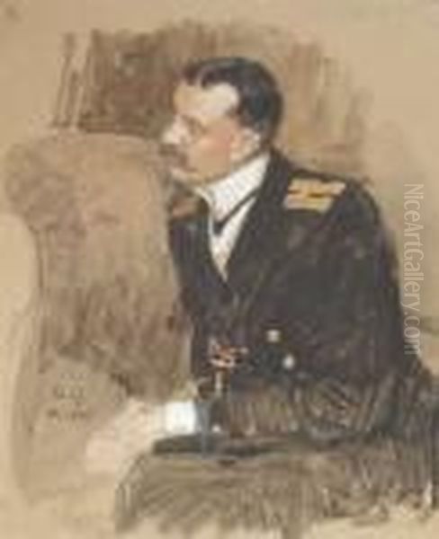 Mixed Media On Paper, Mounted On
 Cardboard, Inscribed, Dated, At The Upper Margin Inscribed 