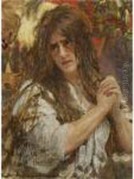 Mary Magdalene Oil Painting by Repin Iliya