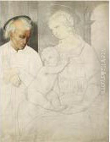 Holy Family Oil Painting by Repin Iliya